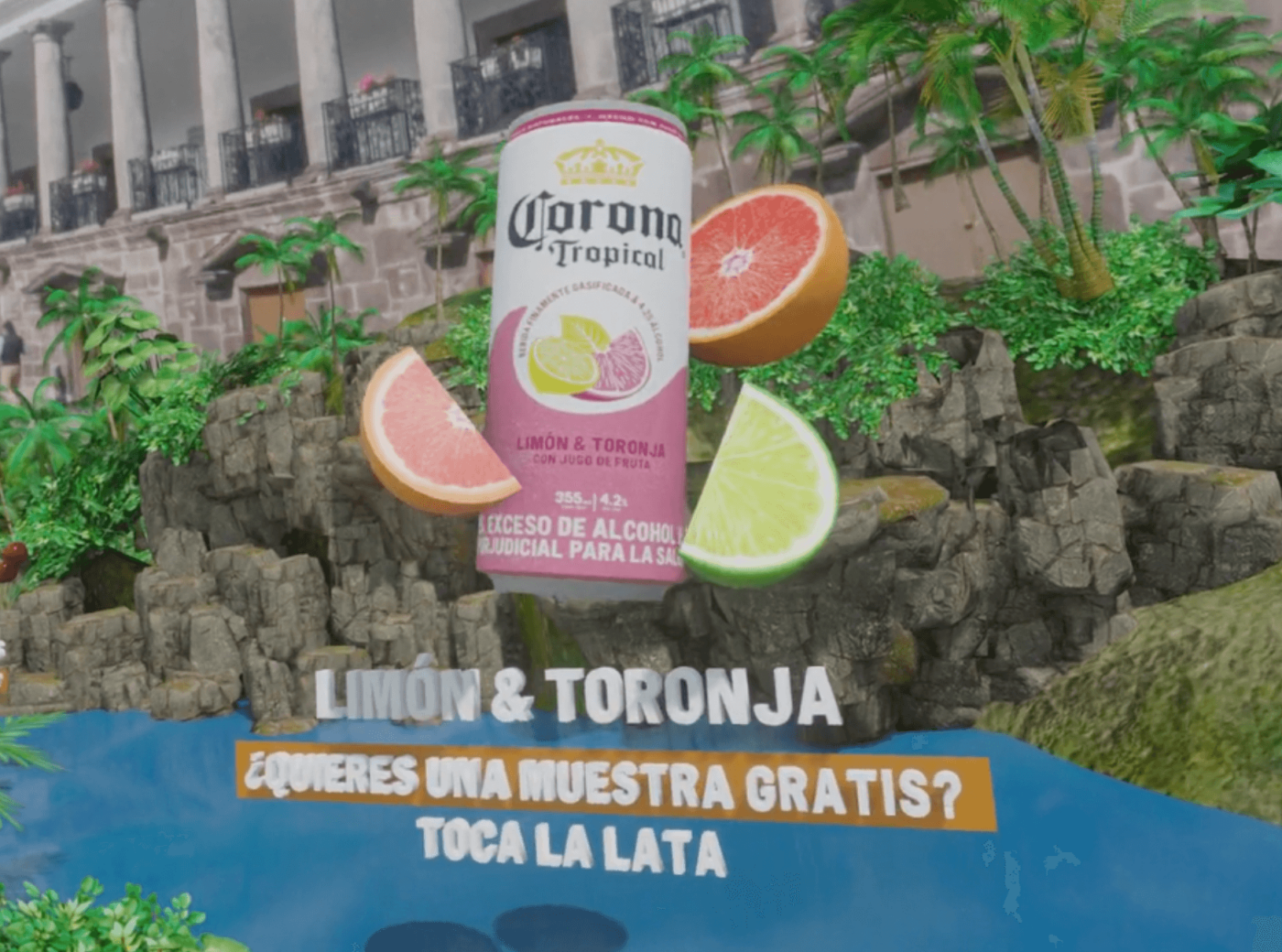 Corona Tropical: mupis con realidad aumentada