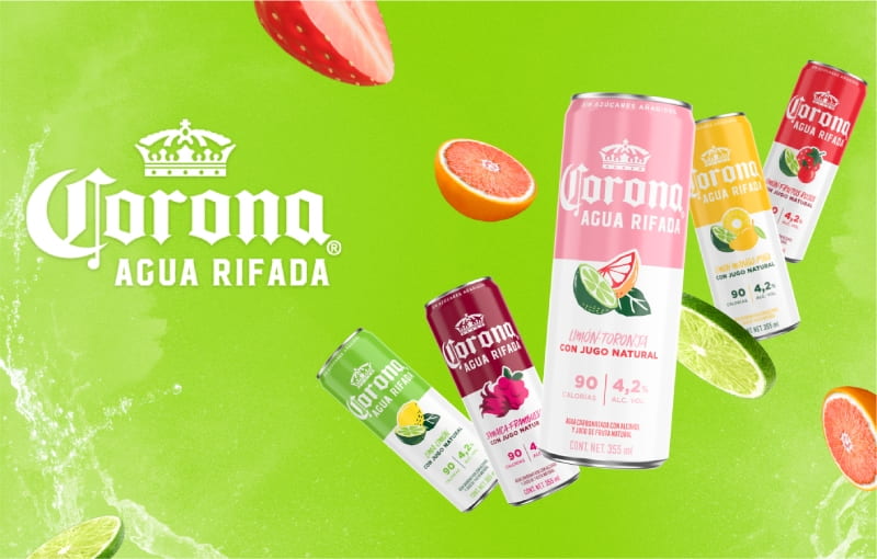 Corona Agua Rifada a cutting-edge 3D website