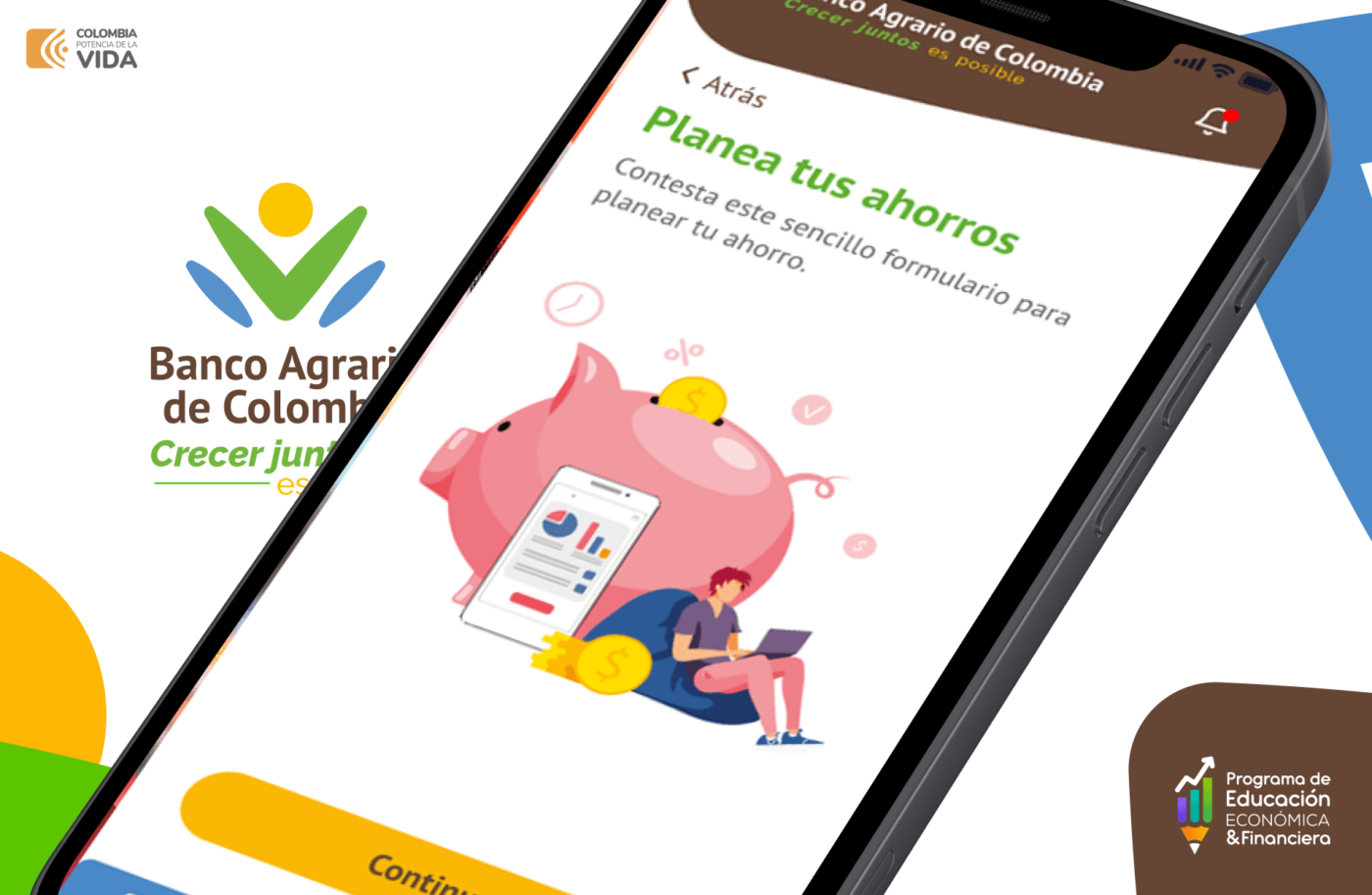 Financial education app · Banco Agrario — imagen 1